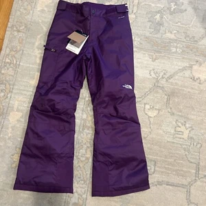 The North Face G Free Insulated Snow Pants Girls Size L 10/12 NEW EZ Grow - Picture 1 of 9