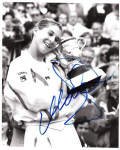 Monica Seles Signed Autograph 8x10 Photo - 9x Grand Slam Champion US Open