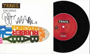 TRAVIS - u 16 girls  - 7"-Vinyl . SIGNED AUTOGRAMM - Picture 1 of 1