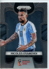 2018 Panini Prizm World Cup Soccer Base #9 Nicolas Otamendi - Argentina Qty