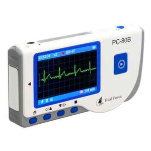 Heal Force PC-80B Handheld Farbe EKG EKG Herzmonitor + Kabel & Elektrode - Bild 1 von 14