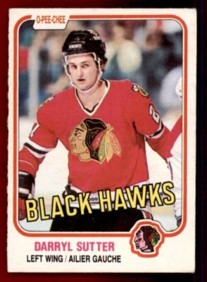 1981-82 O-Pee-Chee #65 Darryl Sutter RC VG - Image 1 of 2