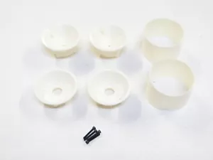 NEW ASSOCIATED RC10T Wheels Rear Set WHITE AI25 - Picture 1 of 3