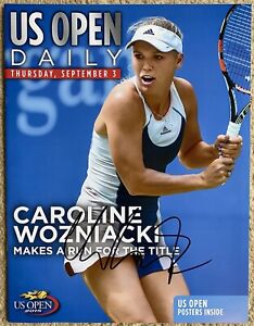 Caroline Wozniacki autograph US Open Daily