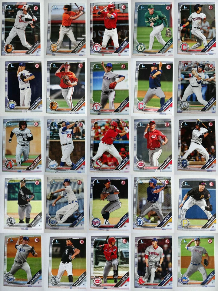 2019 Bowman Draft Picks & Prospects Paper Complete Your Set You U Pick Cards - Image 1 of 1