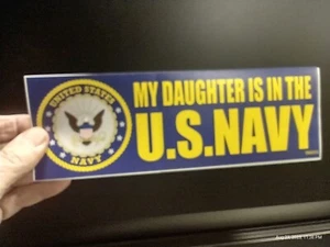 3X9" Decal Sticker MY DAUGHTER IS IN THE US NAVY - Picture 1 of 4