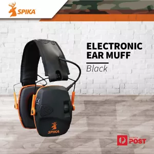 Spika Foldable Electronic Premium Shooting Ear Muff Hearing Protection Earmuffs - Picture 1 of 4