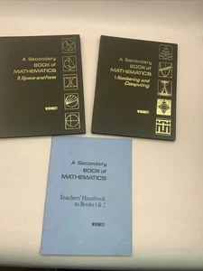 A Secondary Book Of Mathematics 1 & 2 With Teachers Handbook 1968 Hardback  - Picture 1 of 18