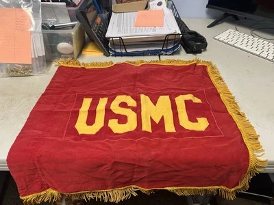 Вьетнамской эры морской пехоты США сильно вышитый флаг 1973 - Изображение 1 из 4