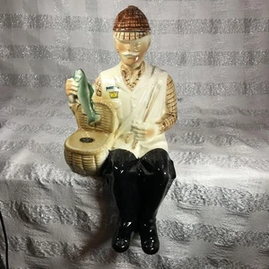 Decanter bottiglia liquore ceramica pescatore Ballantines 1969 n.185 Scozia - Foto 1 di 11