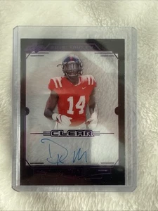 DK Metcalf auto 2019 Leaf Trinity Clear Rookie Auto Sp Fire!On Card Auto! - Picture 1 of 3