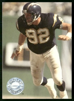 1991 Pro Set Platinum Burt Grossman Los Angeles Chargers #105 - Image 1 of 2
