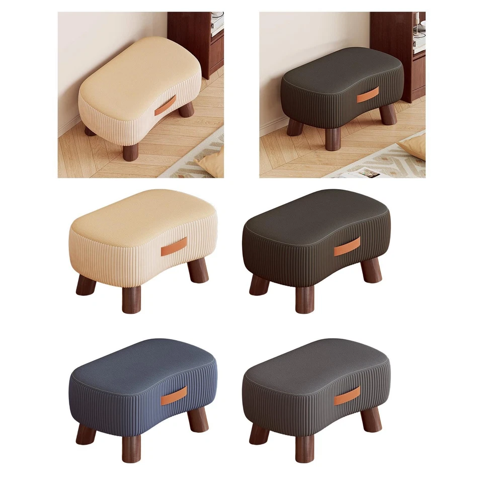 Small Foot Stool Foot Rest Ottoman Stylish with Legs Kids Seat Ottoman Footrest - Image 1 of 1