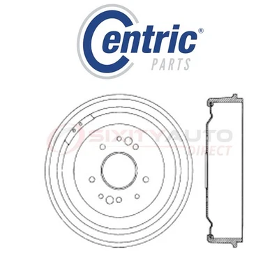 Centric Brake Drum for 1953-1957 Chevrolet Two-Ten Series 3.8L 3.9L 4.3L og Foto 1 de 4