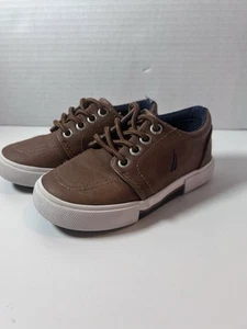 Nautica Shoes Toddler 7 Berrian Sneakers Brown Lace Up Casual Comfort Round Toe - Picture 1 of 7