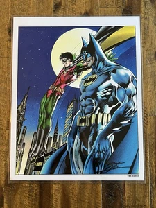 Impresión de póster de Batman y Robin 11x14" FIRMADO POR NEAL ADAMS - Imagen 1 de 12