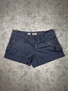 American Eagle Navy Blue Cargo Outdoor Shorts Size 4 Zipper Pockets - Picture 1 of 6