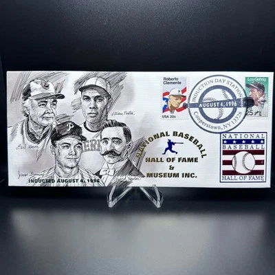 1996 National Baseball Hall of Fame Commemorative Cachet (RARE MINT) - FDC - Image 1 of 4
