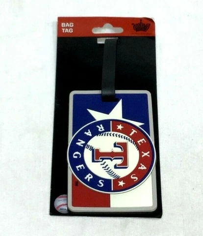 MLB Texas Rangers Luggage Tag Travel Bag ID Golf Tag FREESHIP Cover