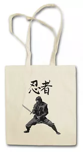 NINJA I SHOPPING BAG Samurai Warrior Way of Sepuku Banzai Japan Japanese - Picture 1 of 1