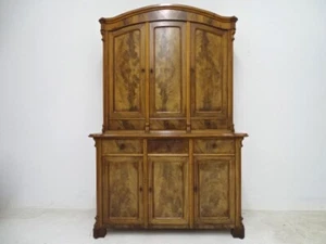 LOUIS PHILIPPE AUFSATZ BÜFFETT UM 1880 / MAHAGONI FURNIER - Bild 1 von 8