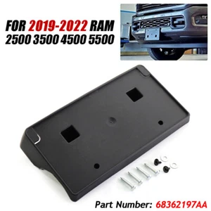 FRONT LICENSE PLATE BRACKET 68362197AA FOR 2019-2022 RAM 2500 3500 4500 5500 - Foto 1 di 8
