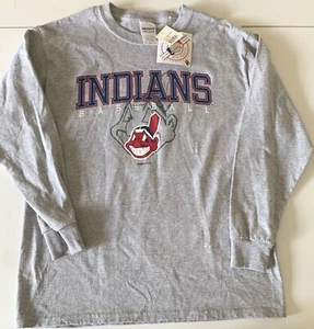 CLEVELAND INDIANS T-Shirt Youth L CHIEF WAHOO Licensed Top MLB Baseball 2016 NWT - Picture 1 of 3