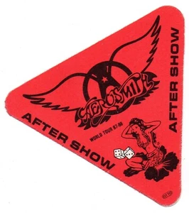 AEROSMITH satin backstage World Tour 87-88 After Show Red OTTO - Picture 1 of 2
