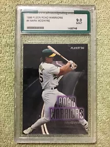 Fleer Mark McGwire Road Warriors 1996 inserción Oakland clasificación A AGS 9 como nuevo - Imagen 1 de 4
