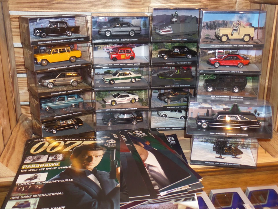 1-99 James Bond 007 Modellauto-Collection DeAgostini 1:43 Sammlung Auswahl Neu - Bild 1 von 1
