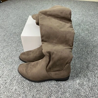 Dream Pairs UPlace Boots Womens Size 7 Khaki Over Knee Suede - Image 1 of 4