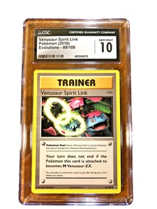 Venusaur Spirit Link Uncommon #89 - CGC GEM MINT 10 - 2016 Evolutions - Pokemon - Picture 1 of 12