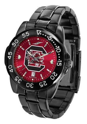 South Carolina Gamecocks Licensed Men Fantom Anochrome Watch and Wallet Cover