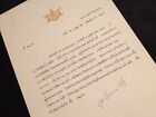 King Rama Thailand Signed Royal Document Letter Thai Royalty Bhumibol Adulyadej