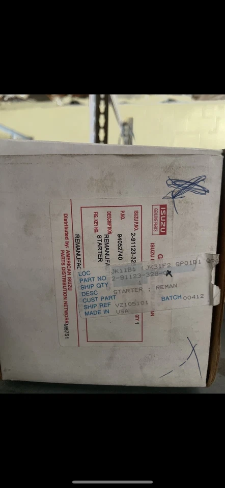 Premium Class Starter Motor for Isuzu Axiom 3.5L V6 2002 2003 2004 2-91123-328-0 - Image 1 of 1