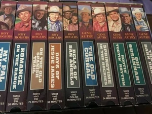 ROY ROGERS GENE AUTRY  10 VHS MOVIE SET  - Picture 1 of 12