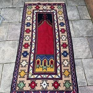 Kilim turco Kilim orientale anatolia orientale lana vintage kilim 203x103 cm - Foto 1 di 10