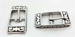 Par de hebillas aerodinámicas planas de acero inoxidable Jeremiah Watt Lay nuevas - Imagen 1 de 2