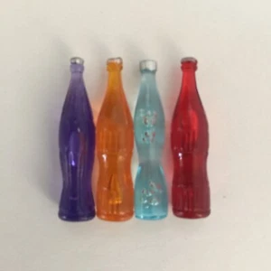 Sylvanian Families Calico Critters -4 Purple, Blue, Red, and Orange Soda Bottles - Picture 1 of 1