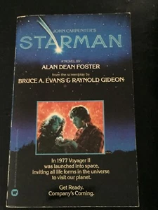 STARMAN by Alan Dean Foster (Paperback 1984) FIRST EDITION NOVELIZATION OF MOVIE - Imagen 1 de 3