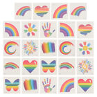 Festive Halloween Decor: LGBT Rainbow Mexican Stickers - 24pcs
