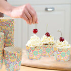200 Pcs Wave Cupcake Liners for Baking and Parties