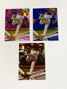 Noah Syndergaard 2017 Topps Chrome Pink, Blue, & Sepia Refractor Cards #103 Mets - Picture 1 of 1