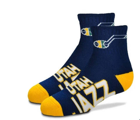 Utah Jazz Basketball Youth Team Quarter Logo Socks Cover