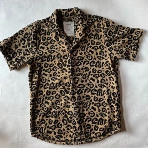 Oas Leopard Pattern Short Sleeve Shirt Cotton Oversized M 2024 SS japan used - Picture 1 of 10