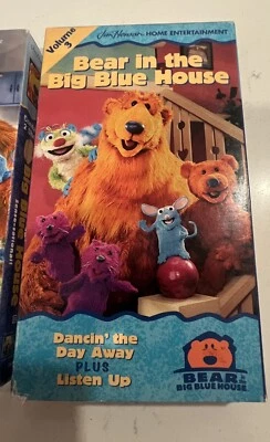 Bear in the Big Blue House 2 VHS Tapes Dancin’ Away & Potty Time Disney - Image 1 of 4