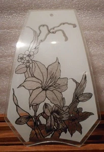 Vintage Frosted Curved Glass (only) For Wall Light Fixture - Picture 1 of 7
