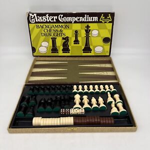 Petrushkin Games Master Compendium Backgammon Chess Draughts Vintage Retro