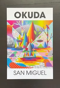OKUDA SAN MIGUEL Besos entre Universos Exposición de Arte Flyer 2024 Nuevo Surrealismo LA - Imagen 1 de 2