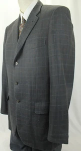 BRIONI HANDMADE MEN'S GRAY CHECK WOOL/SILK/CASHMERE SPORT COAT SIZE 44T US VGC! - Picture 1 of 10